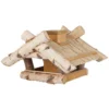 Vogelhaus Birke Mit Strohdach -Garten Atmos Verkaufsgeschäft 0910100037 vogelhaus birke 26x47x41cm futterkamin 2737