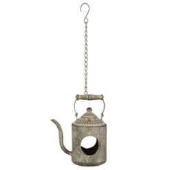 Futterstation 'Teekanne', Grau-braun, 20 X 13 X H25 Cm