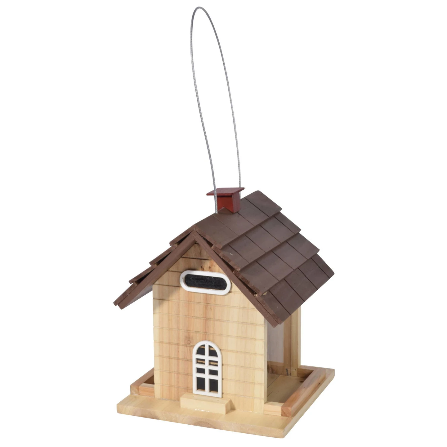 Vogelfutterhaus, FSC®-Holz, Braun, Mit Acrylglas, 18 X 18 X 23 Cm 4 Vogelfutterhaus, FSC®-Holz, Braun, Mit Acrylglas, 18 X 18 X 23 Cm – Bild 2