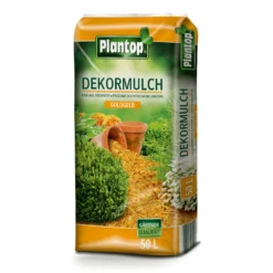 Plantop Dekormulch Goldgelb, 1950 L Gesamt, 39 Sack á 50 Liter -Garten Atmos Verkaufsgeschäft 0960200190 Plantop Dekormulch 10 40mm goldgelb 50l 1 1 78111