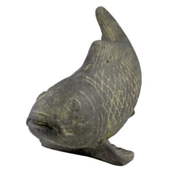 Fisch Geschnitzt, Grau, Gefärbt, Steinguss, 16 X 40 X 13 Cm -Garten Atmos Verkaufsgeschäft 0980305689 Fisch 40cm Stein geschnitzt 3 100484