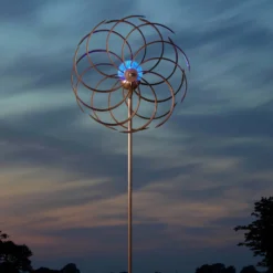 Solarwindrad Spiro, Integrierte Solarkugeln, 130 X 38 Cm -Garten Atmos Verkaufsgeschäft 0980403755 Solar Windrad Spiro2 64775