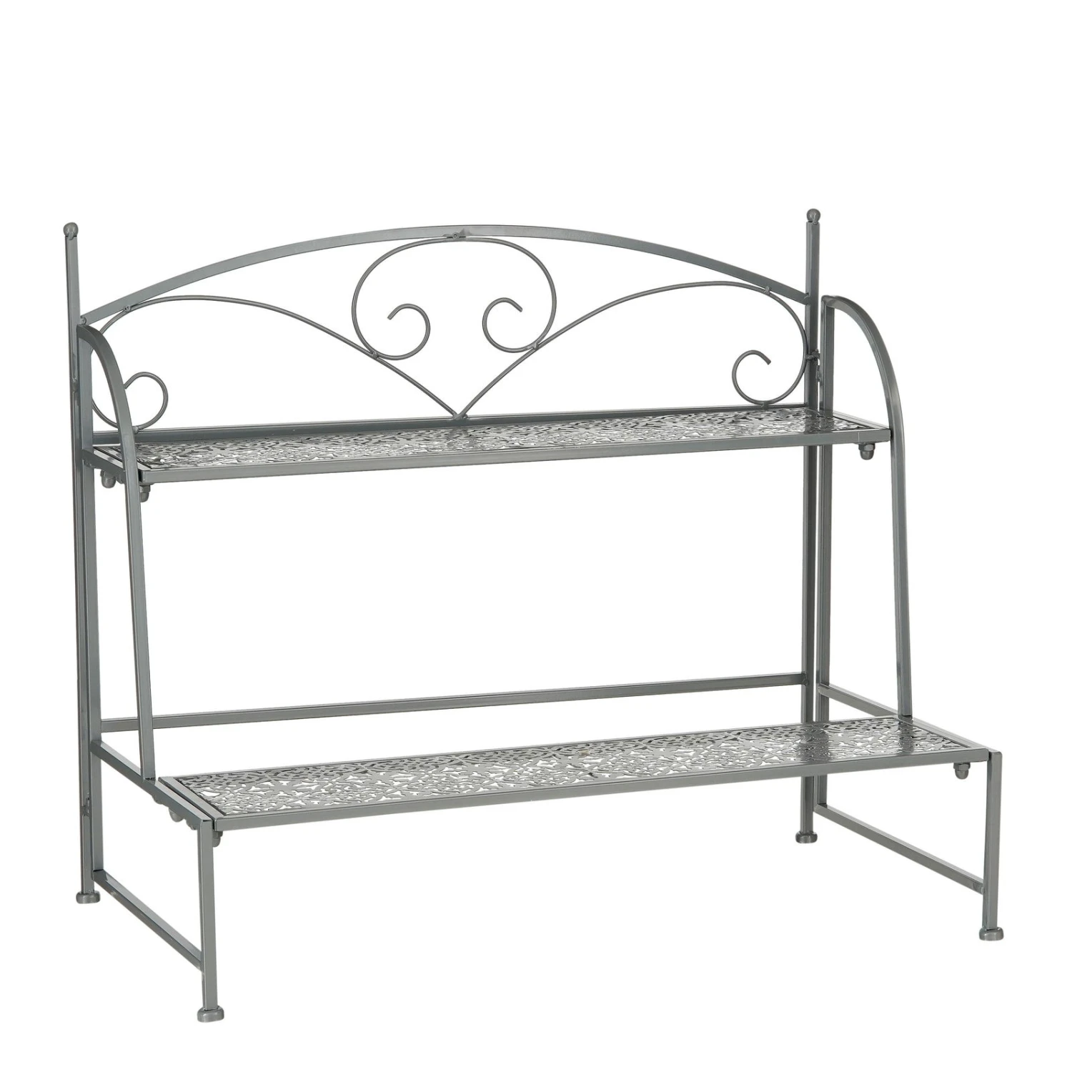 Pflanzregal 'Thalia', Dunkelgrau, Eisen, Ca. 69,5 X 38 X H59 Cm 3 Pflanzregal 'Thalia', Dunkelgrau, Eisen, Ca. 69,5 X 38 X H59 Cm