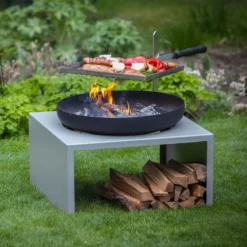 Feu Du Jardin Feuerschale "Moderne", Mit Grillfunktion, 21 Kg -Garten Atmos Verkaufsgeschäft 3920100722 Feuerschale Moderne Gartenfeuer mit Grillfunktion3 65401