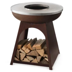 Feuerstelle 'TopUp', Rostoptik, Höhe 78 X Ø 75 Cm