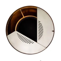 Edelstahl-Feuerstelle 'TRIA', Rost, 100 X 55 X 100 Cm -Garten Atmos Verkaufsgeschäft 3920100752 Feuerstelle TRIA rost ca100x55x100cm 5 125228