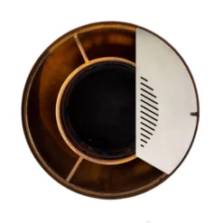 Edelstahl-Feuerstelle 'TRIA', Rost, 100 X 55 X 100 Cm -Garten Atmos Verkaufsgeschäft 3920100752 Feuerstelle TRIA rost ca100x55x100cm 7 125234