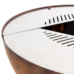 Edelstahl-Feuerstelle 'TRIA', Rost, 100 X 55 X 100 Cm -Garten Atmos Verkaufsgeschäft 3920100752 Feuerstelle TRIA rost ca100x55x100cm 8 125233