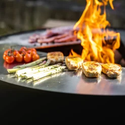 Edelstahl-Feuerstelle 'TRIA', Schwarz, 100 X 55 X 100 Cm -Garten Atmos Verkaufsgeschäft 3920100753 Feuerstelle TRIA schwarz 4 110908