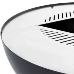 Edelstahl-Feuerstelle 'TRIA', Schwarz, 100 X 55 X 100 Cm -Garten Atmos Verkaufsgeschäft 3920100753 Feuerstelle TRIA schwarz ca100x55x100cm 10 125238