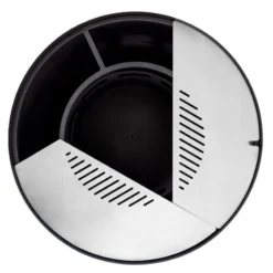 Edelstahl-Feuerstelle 'TRIA', Schwarz, 100 X 55 X 100 Cm -Garten Atmos Verkaufsgeschäft 3920100753 Feuerstelle TRIA schwarz ca100x55x100cm 6 125242