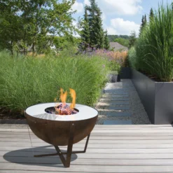 Feuerschale 'Dakota', Rostfarben, Ca. 60 X Ø 80 Cm 12 Feuerschale 'Dakota', Rostfarben, Ca. 60 X Ø 80 Cm -Garten Atmos Verkaufsgeschäft 3920100762 Feuerstelle Dakota ca 80cm rund 1 1 118576